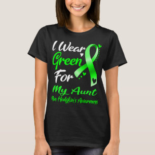 Camiseta Eu Visto Verde para a consciência da minha tia não