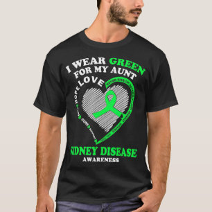 Camiseta Eu Visto Verde Para A Consciência Da Minha Tia Ri