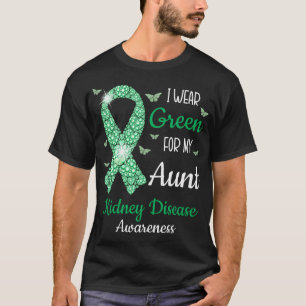 Camiseta Eu Visto Verde Para A Consciência Da Minha Tia Rim