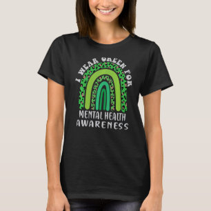 Camiseta Eu Visto Verde Para A Consciência Da Saúde Mental