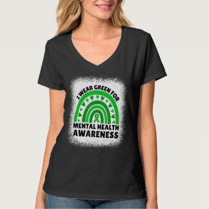 Camiseta Eu Visto Verde Para A Consciência Da Saúde Mental