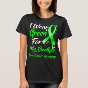 Camiseta Eu Visto Verde Para A Consciência Do Meu Irmão Cân