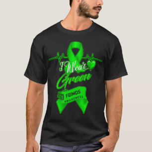 Camiseta Eu visto Verde Para A Consciência Dos Fgimds