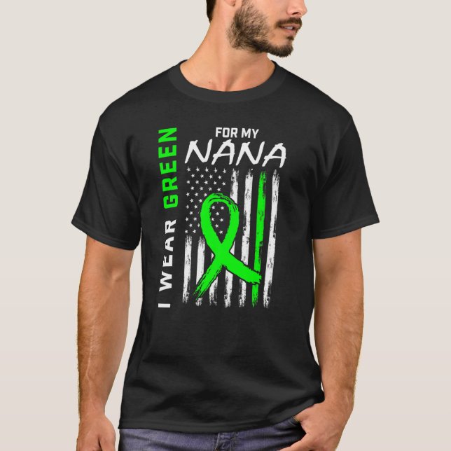 Camiseta Eu Visto Verde Para A Minha Consciência Da Paralis (Frente)