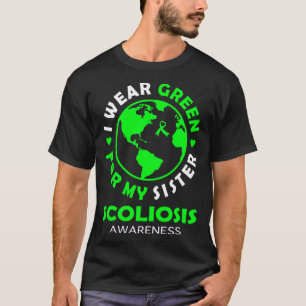 Camiseta Eu visto VERDE para a minha consciência de SISTER