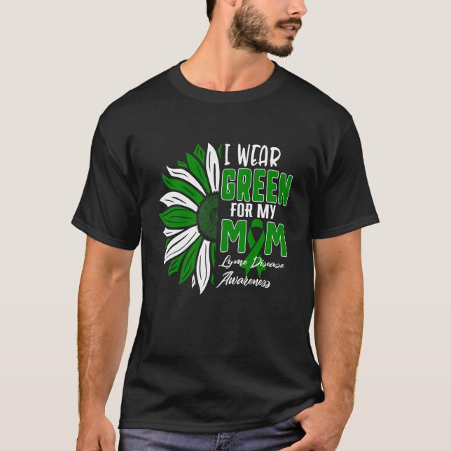 Camiseta Eu Visto Verde Para A Minha Mãe Lira De Sensibiliz (Frente)