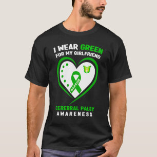 Camiseta Eu Visto Verde Para A Minha Paralisia Cerebral Nam