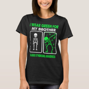 Camiseta Eu Visto Verde Para A SÍNDROME KABUKI Do Meu Irmão