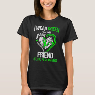 Camiseta Eu visto verde para meu amigo cerebral paralisia v