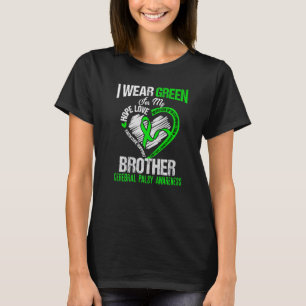 Camiseta Eu visto verde para meu irmão cerebral paralisia v
