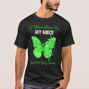 Camiseta Eu Visto Verde Para Meu Próprio Ferimento Da Medul