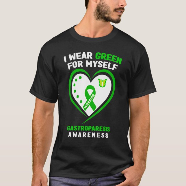 Camiseta Eu Visto Verde Para Mim Própria Consciência Gastro (Frente)