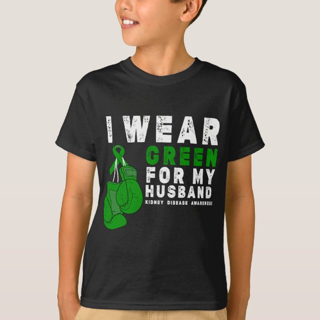 Camiseta Eu Visto Verde Para Minha Consciência Da Doença Do (Frente)