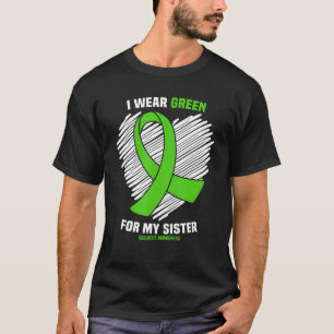 Camiseta Eu Visto Verde Para Minha Consciência Da Escoliose