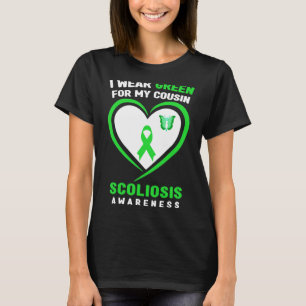 Camiseta Eu Visto Verde Para Minha Consciência Da Escoliose