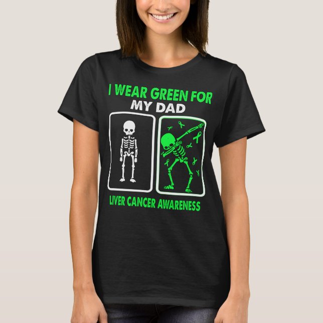 Camiseta Eu Visto Verde Para Minha Consciência Do CÂNCER DE (Frente)