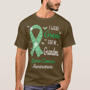 Camiseta Eu Visto Verde Para Minha Consciência Sobre Câncer
