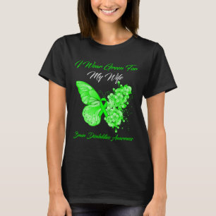 Camiseta Eu Visto Verde Para Minha Esposa Deficiência Cereb