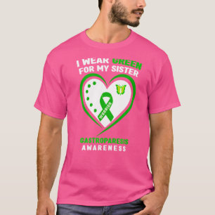 Camiseta Eu Visto Verde Para Minha Irmã Consciência Da Gast