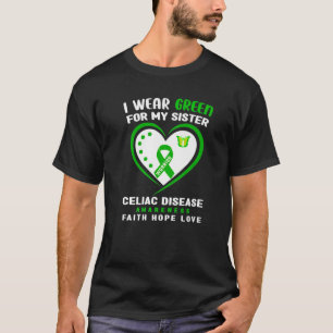 Camiseta Eu Visto Verde Para Minha Irmã - Doença Celiaca 