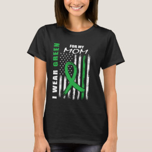 Camiseta Eu Visto Verde Para Minha Mãe Consciência Cerebral