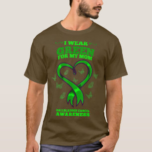 Camiseta Eu Visto Verde Para O Cancer Da Minha Mãe Gallblad