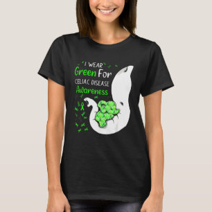 Camiseta Eu Visto Verde Para O Elefante De Consciência Da D
