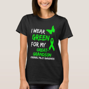 Camiseta Eu Visto Verde Para O Meu Excelente Neto Cerebral 
