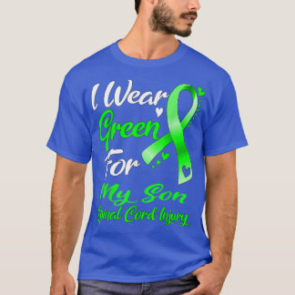 Camiseta Eu Visto Verde Para O Meu FILHO Lesão Na Medula Es
