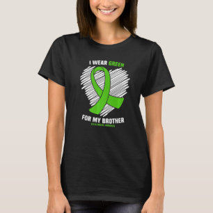 Camiseta Eu Visto Verde Para O Meu Irmão Doença Celular Awa