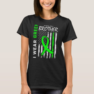 Camiseta Eu Visto Verde Para O Meu Irmão Doença Renal Aware