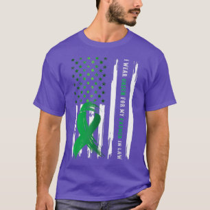 Camiseta Eu Visto Verde Para O Meu Pai Em Direito, Bandeira