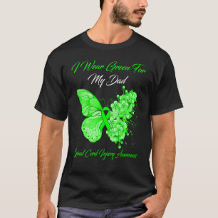 Camiseta Eu Visto Verde Para O Meu Pai Ferimento Da Medula
