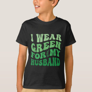 Camiseta Eu Visto Verde Para Os Meus Amigos Da Saúde Mental