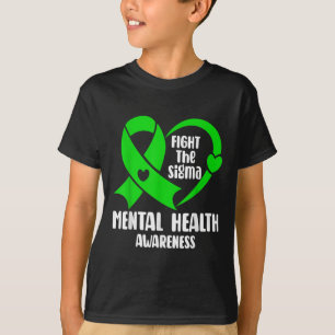 Camiseta Eu Visto Verde Para Uma Borboleta De Sensibilizaçã