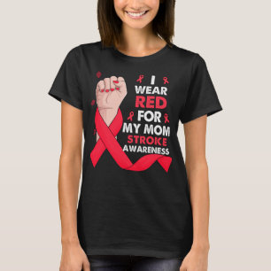 Camiseta Eu Visto Vermelho Na Mão De Boxim Para A Minha Mãe