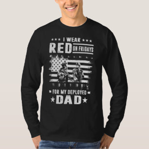 Camiseta Eu Visto Vermelho Na Sexta Para Que Meu Pai Apoie 