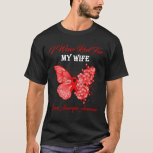 Camiseta Eu Visto Vermelho Para A Consciência Do Meu Cérebr
