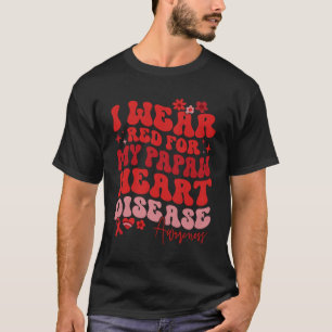 Camiseta Eu Visto Vermelho Para A Minha Doença Cardíaca Do