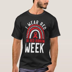 Camiseta Eu Visto Vermelho Para A Semana Vermelha Do Friso