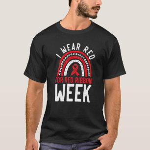 Camiseta Eu Visto Vermelho Para A Semana Vermelha Do Friso 