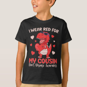 Camiseta Eu Visto Vermelho Para A Sensibilização Da Minha P