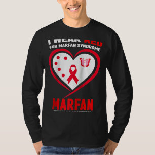 Camiseta Eu Visto Vermelho para a síndrome de Marfan Sensib