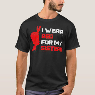 Camiseta Eu Visto Vermelho Para As Minhas Irmãs