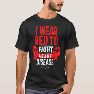 Camiseta Eu Visto Vermelho Para Combater A Consciência Da D