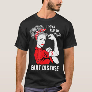 Camiseta Eu Visto Vermelho Para Combater Doenças Cardíacas