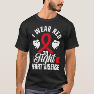 Camiseta Eu Visto Vermelho Para Combater Doenças Cardíacas