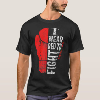 Camiseta Eu Visto Vermelho Para Combater Doenças Cardíacas 