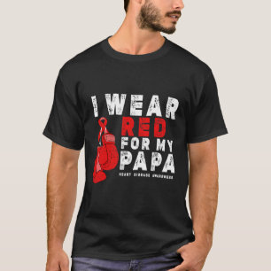 Camiseta Eu Visto Vermelho Para Minha Consciência Da Doença