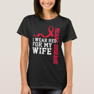 Camiseta Eu Visto Vermelho Para Minha Consciência Da Doença